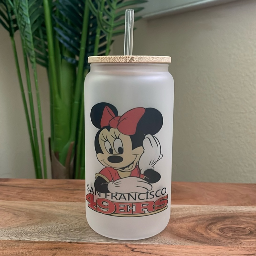 Minnie Mouse Can Glass Cup